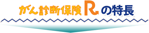 がん診断保険Rの特長